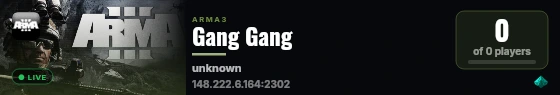 Gang Gang live status badge