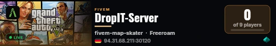 DropIT-Server live status badge