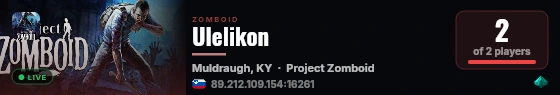 Ulelikon live status badge