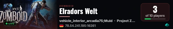 Elradors Welt live status badge