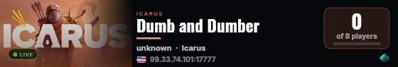 Dumb and Dumber live status badge