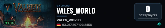 VALES_WORLD live status badge