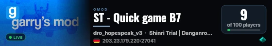 ST - Quick game B7 live status badge