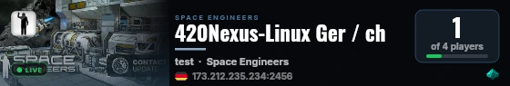 420Nexus-Linux Ger / ch live status badge
