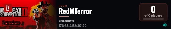 RedMTerror live status badge