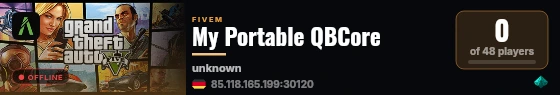 My Portable QBCore live status badge