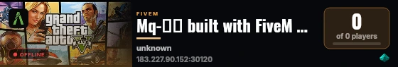 Mq-测试 built with FiveM Basic Server! live status badge