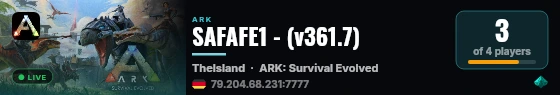 SAFAFE1 - (v361.7) live status badge