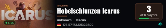 Hobelschlunzen Icarus live status badge
