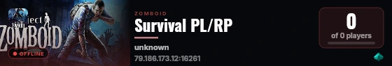 Survival PL/RP live status badge