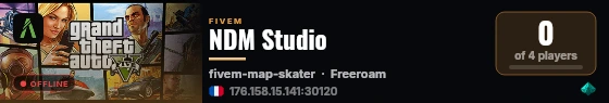 NDM Studio live status badge