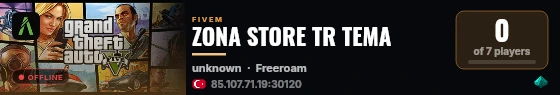 ZONA STORE TR TEMA live status badge