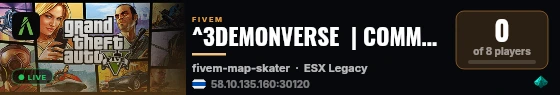^3DEMONVERSE  | COMMUNITY & FANTASY live status badge