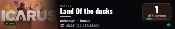 Land Of the ducks live status badge