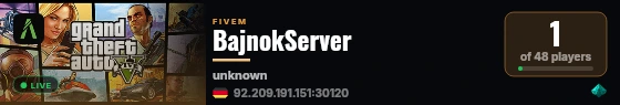 [Qbox Project] Bajnok Qbox Server live status badge