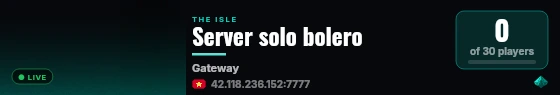 Server solo bolero live status badge