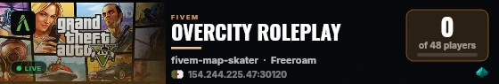 OVERCITY ROLEPLAY live status badge