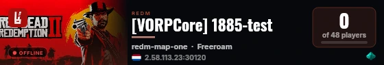 [VORPCore] 1885-test live status badge