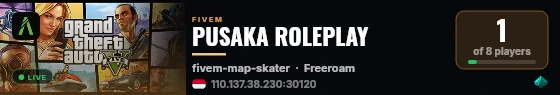 PUSAKA ROLEPLAY live status badge