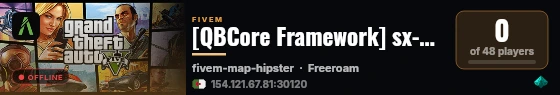 [QBCore Framework] sx-me live status badge