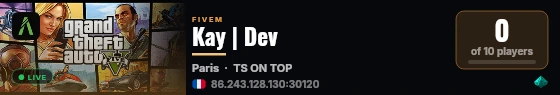 Kay | Dev  live status badge