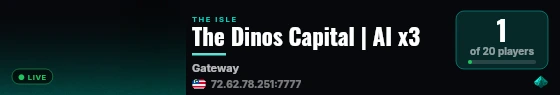 The Dinos Capital | AI x3 live status badge