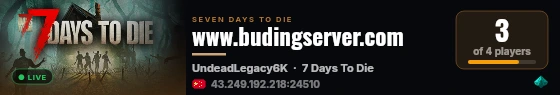 www.budingserver.com live status badge