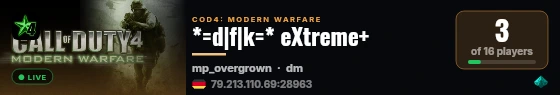 *=d|f|k=* eXtreme+ live status badge