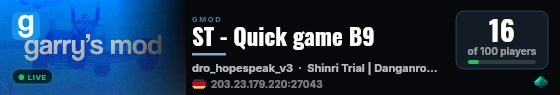 ST - Quick game B9 live status badge