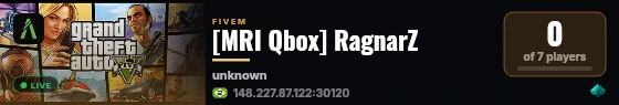 [MRI Qbox] RagnarZ live status badge