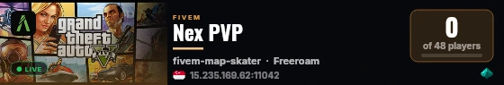 Nex PVP live status badge