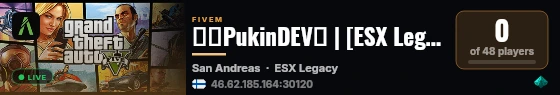 🎅🏻PukinDEV🔑 | [ESX Legacy] live status badge