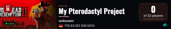My Pterodactyl Project live status badge