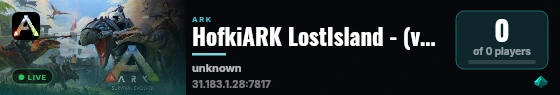 HofkiARK LostIsland - (v358.24) live status badge