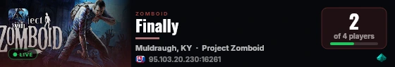 Finally live status badge