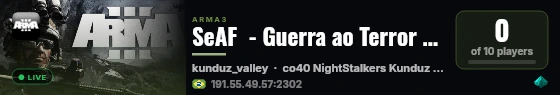 SeAF  - Guerra ao Terror - MG- Brasil - ThunderMan live status badge
