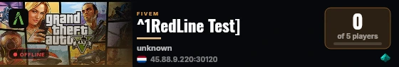 ^1RedLine Test] live status badge