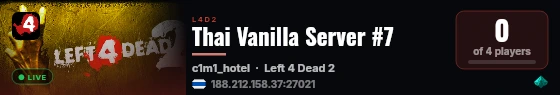 Thai Vanilla Server #7 live status badge