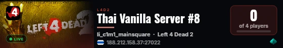 Thai Vanilla Server #8 live status badge