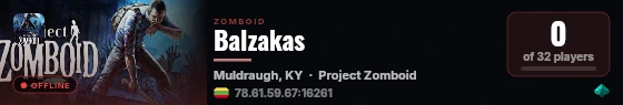 Balzakas live status badge