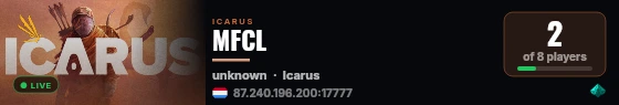 MFCL live status badge