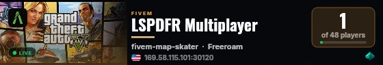 [FiveM Basic Server] LSPDFR Multiplayer live status badge