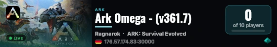 Ark: Survival Evolved by G-Portal.com - (v361.7) live status badge