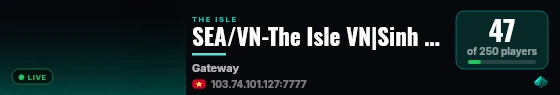 SEA/VN-The Isle VN|Sinh Vien Dino 3x-sinhviendino.com-SVDN live status badge