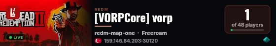 [VORPCore] vorp live status badge