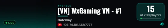 [VN] WxGaming VN - #1 live status badge