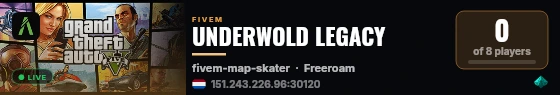 UNDERWOLD LEGACY live status badge