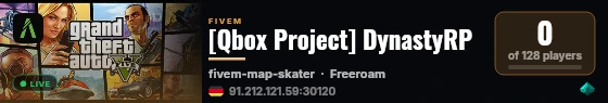 [Qbox Project] DynastyRP live status badge