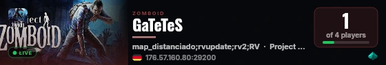 GaTeTeS live status badge