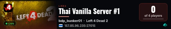 Thai Vanilla Server #1 live status badge